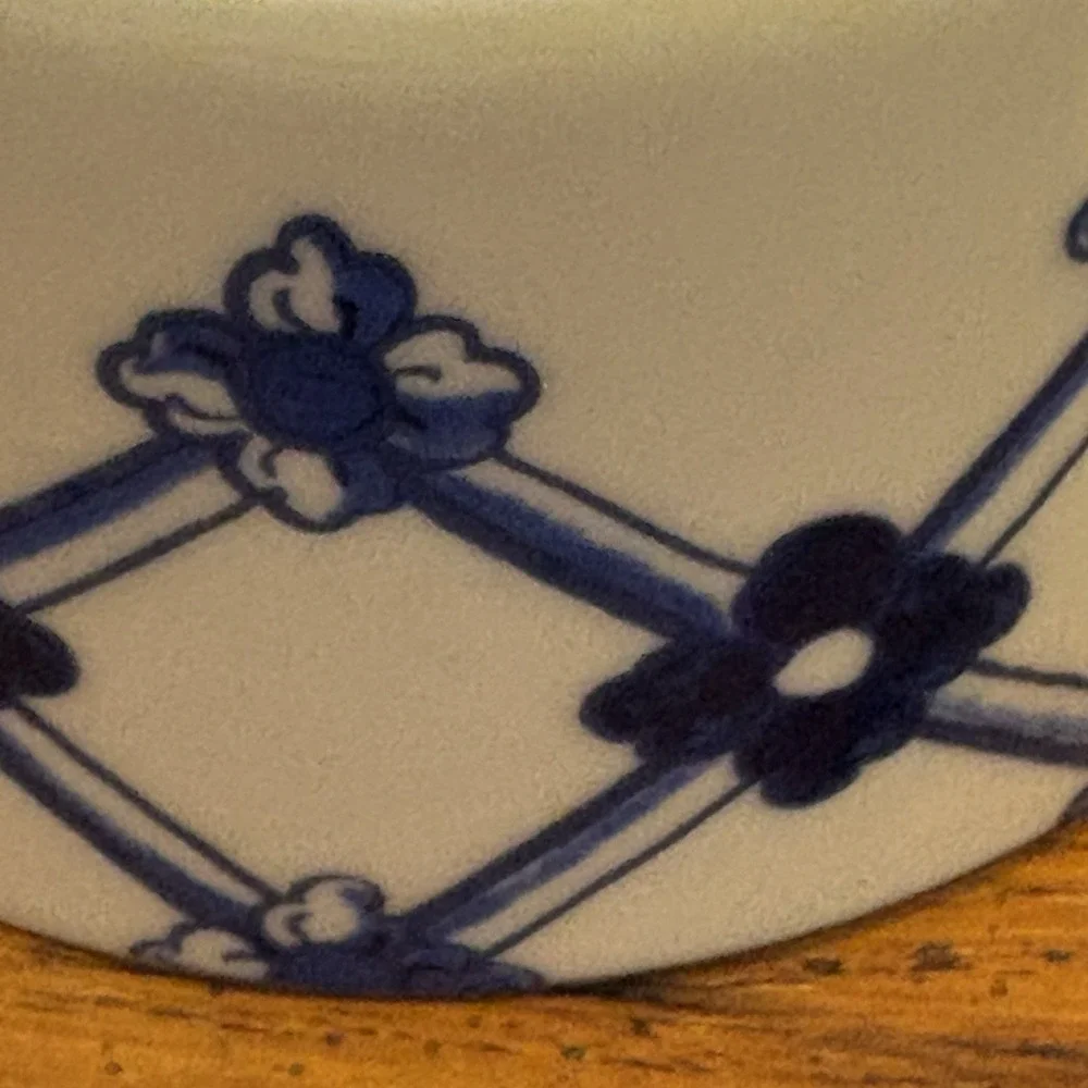 Vista Alegre Vouga Blue and White Porcelain Ramekin Made In Portugal
